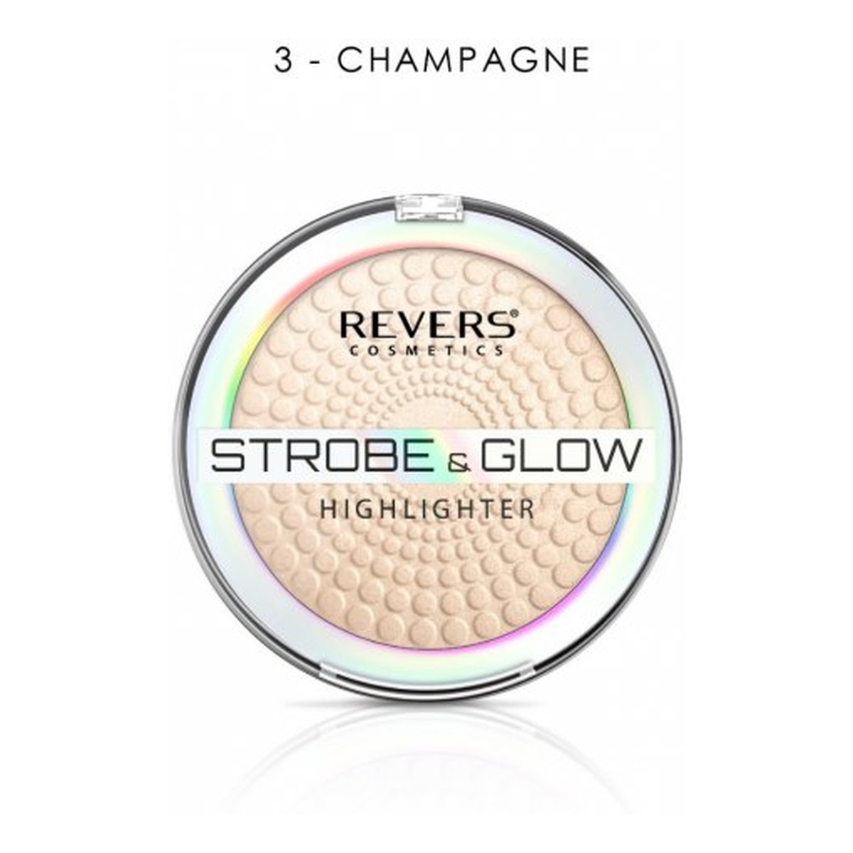 Revers Strobe & Glow Highlighter Puder rozświetlający 8g