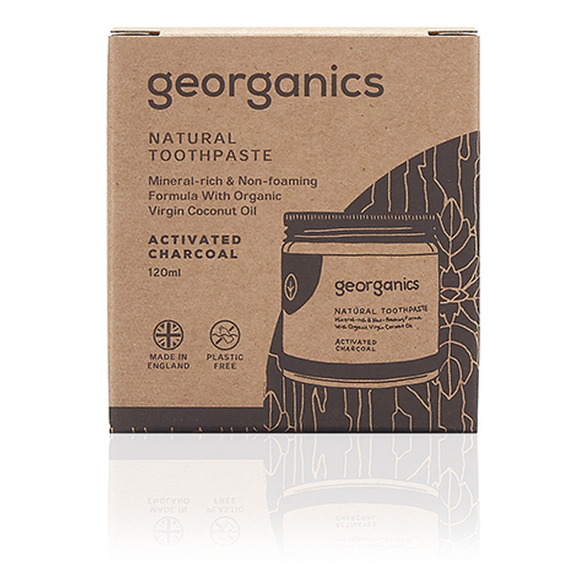 Georganics pasta do zębów Węgiel aktywny naturalna mineralna 120ml
