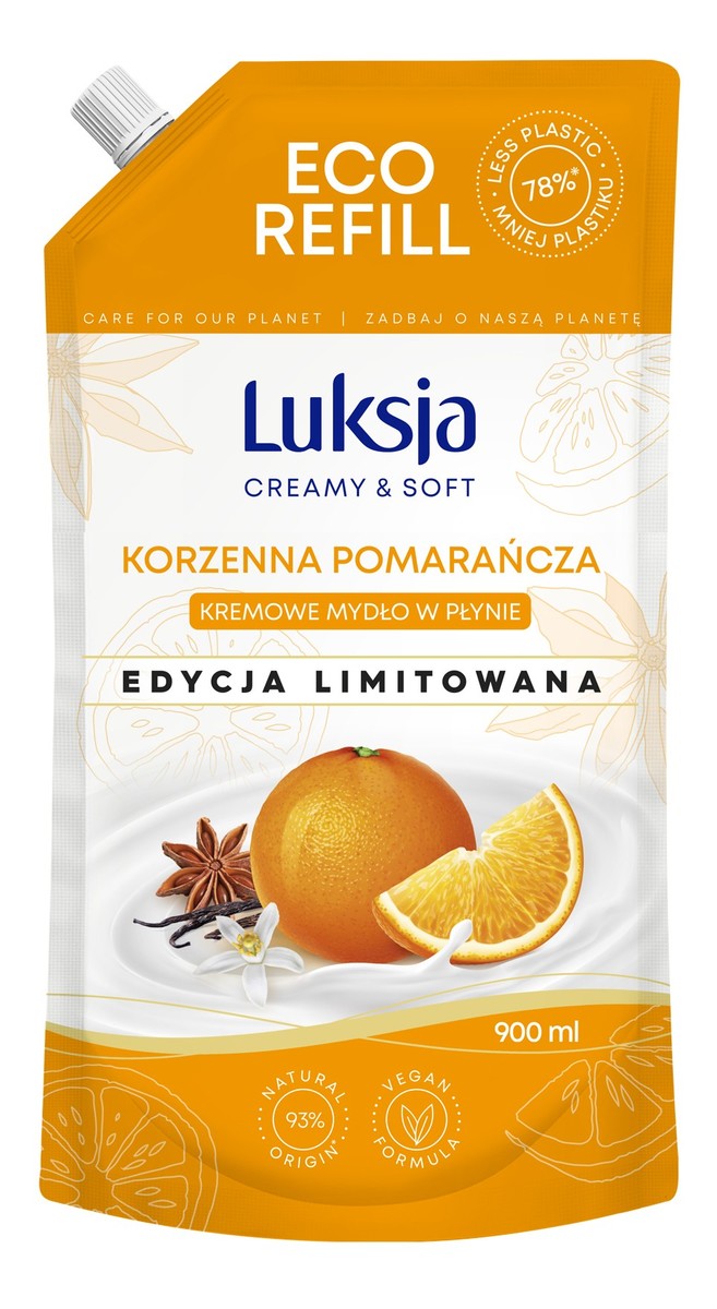 Kremowe mydło w płynie-korzenna pomarańcza (edycja limitowana)-zapas