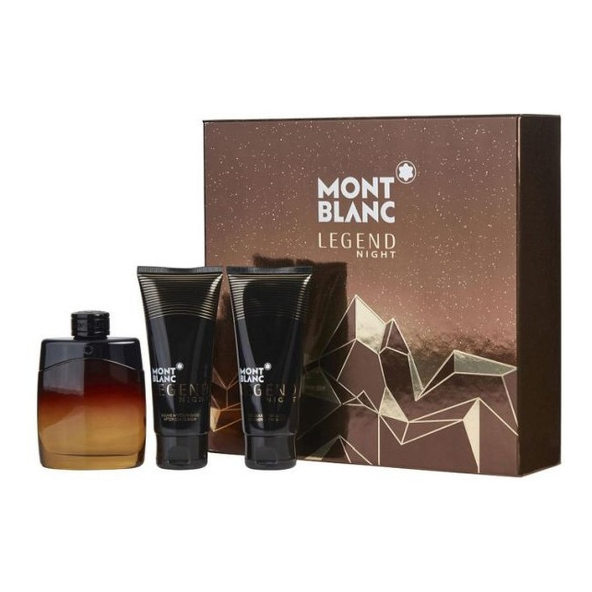 Mont Blanc Legend Night Zestaw woda perfumowana spray + balsam po goleniu + żel pod prysznic 300ml