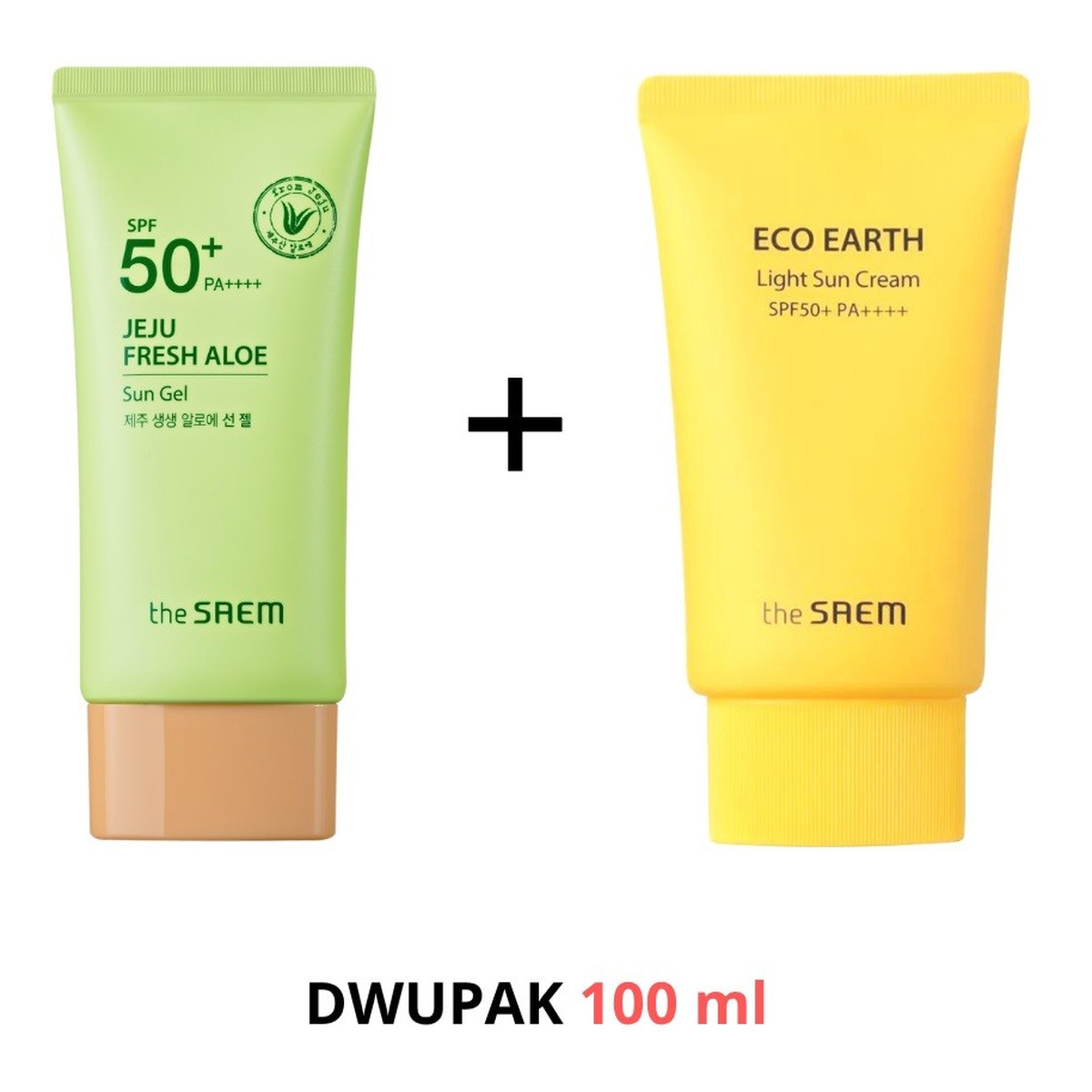 Saem Pakiet spf50+-jeju sun gel + eco earth sun