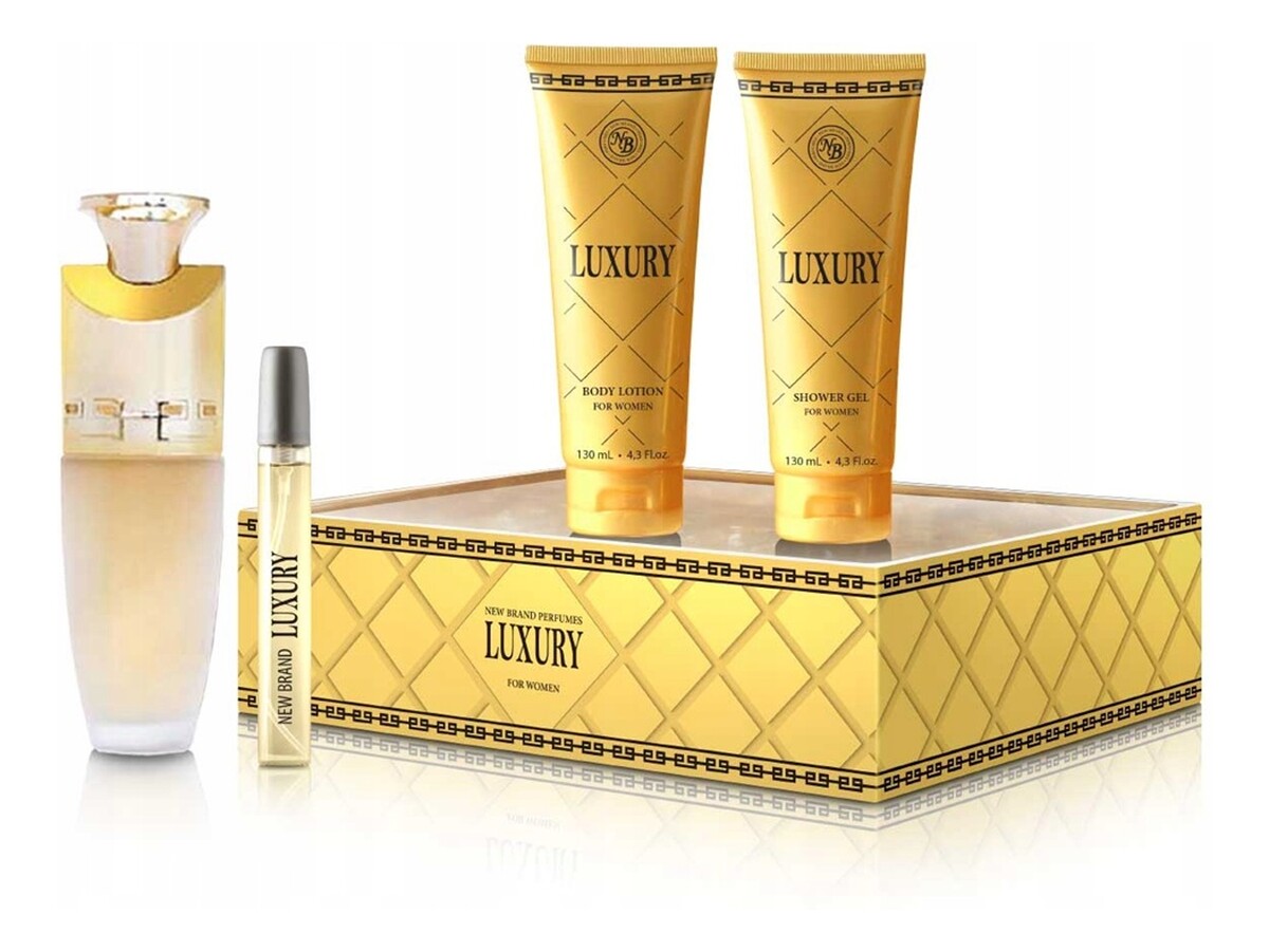 Zestaw woda perfumowana spray 100ml + balsam do ciała 130ml + żel pod prysznic 130ml + woda perfumowana spray 15ml