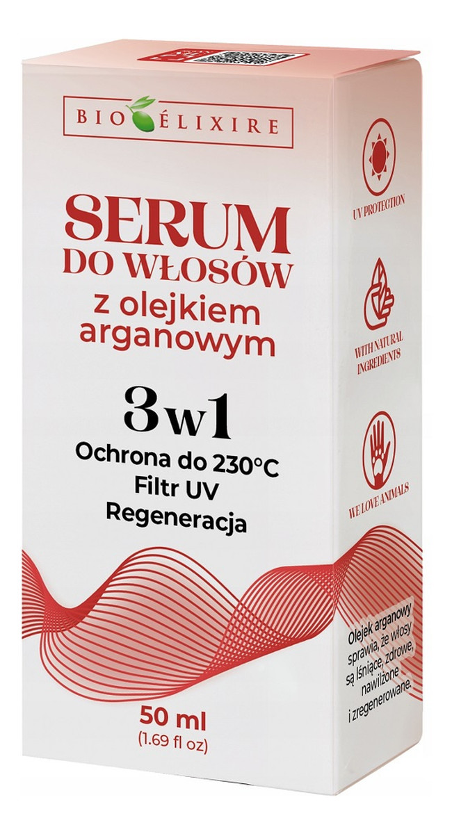 Regeneracyjne serum do włosów z olejkiem arganowym