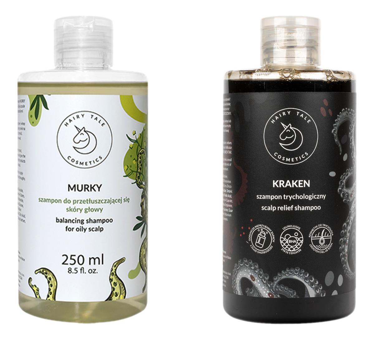 Szampon do przetłuszczającej się skóry głowy + Kraken Szampon trychologiczny 2x250ml