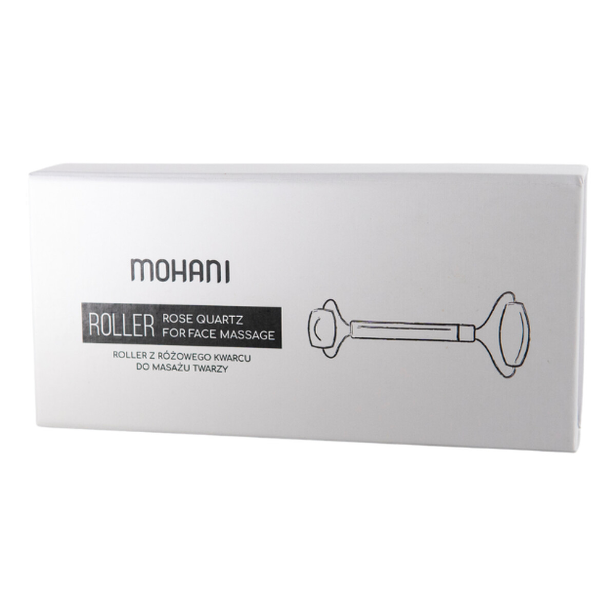 Mohani Roller do masażu twarzy z różowego kwarcu