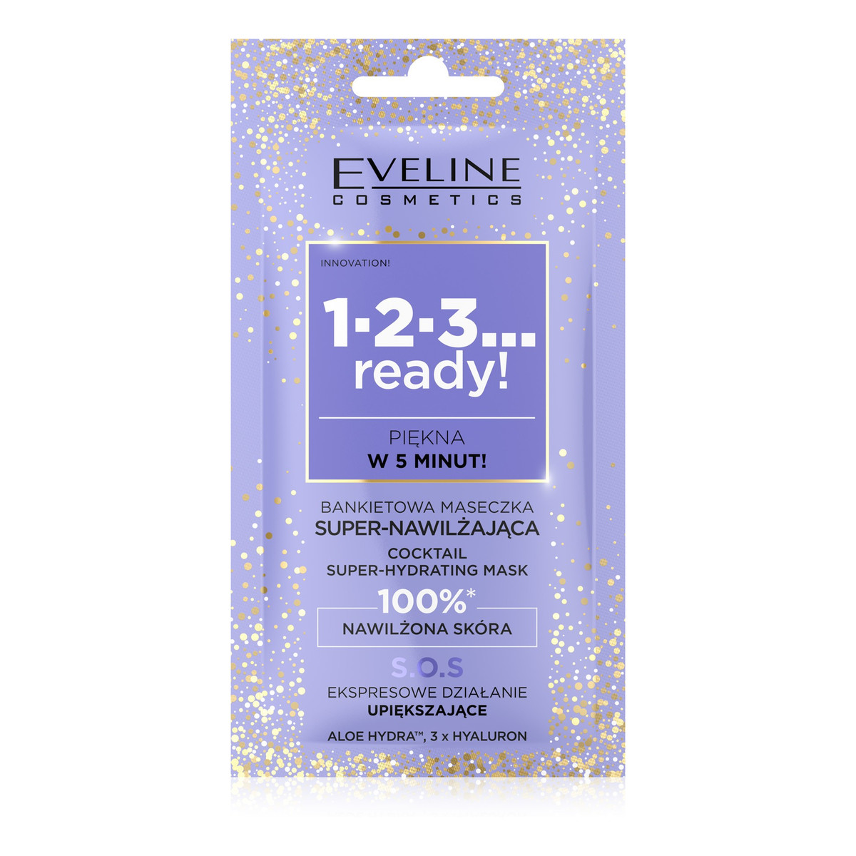 Eveline 1-2-3... Ready! Bankietowa maseczka super - nawilżająca do twarzy 8ml