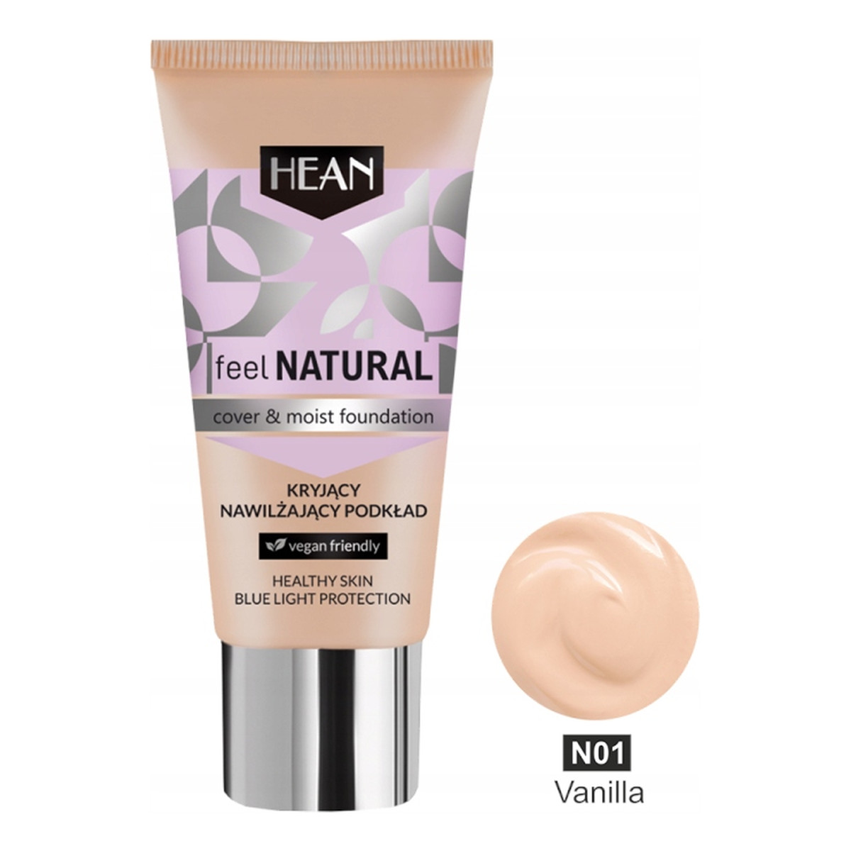 Hean Feel Natural Kryjący nawilżający podkład do twarzy 30ml