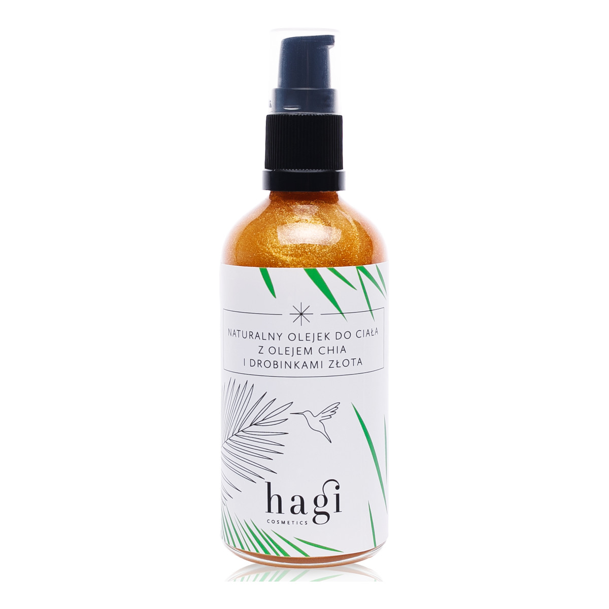 Hagi Naturalny olejek do ciała z olejem chia i drobinkami złota 100ml