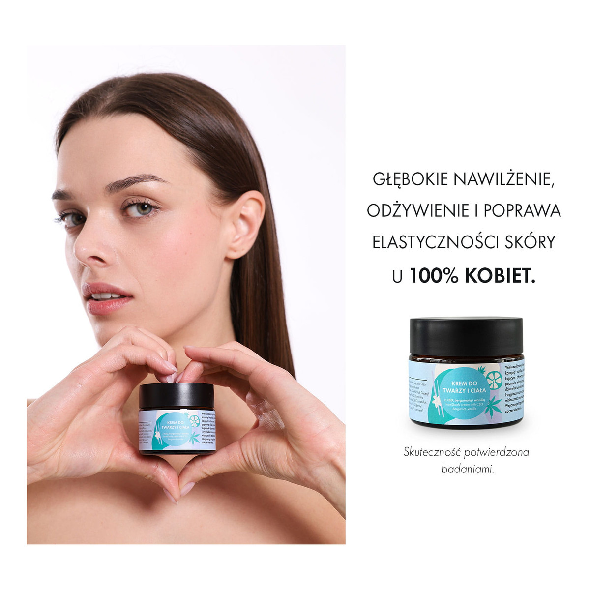 Lullalove Krem do twarzy i ciała z CBD bergamotą i wanilią 50ml