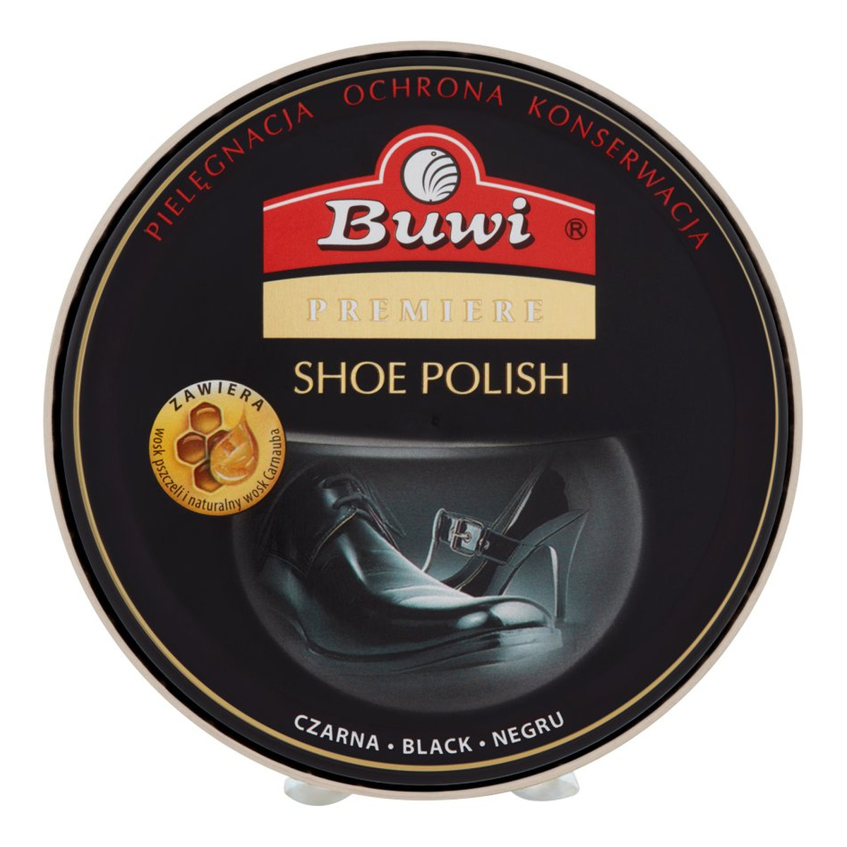 Buwi Premiere Pasta do obuwia czarna 40ml