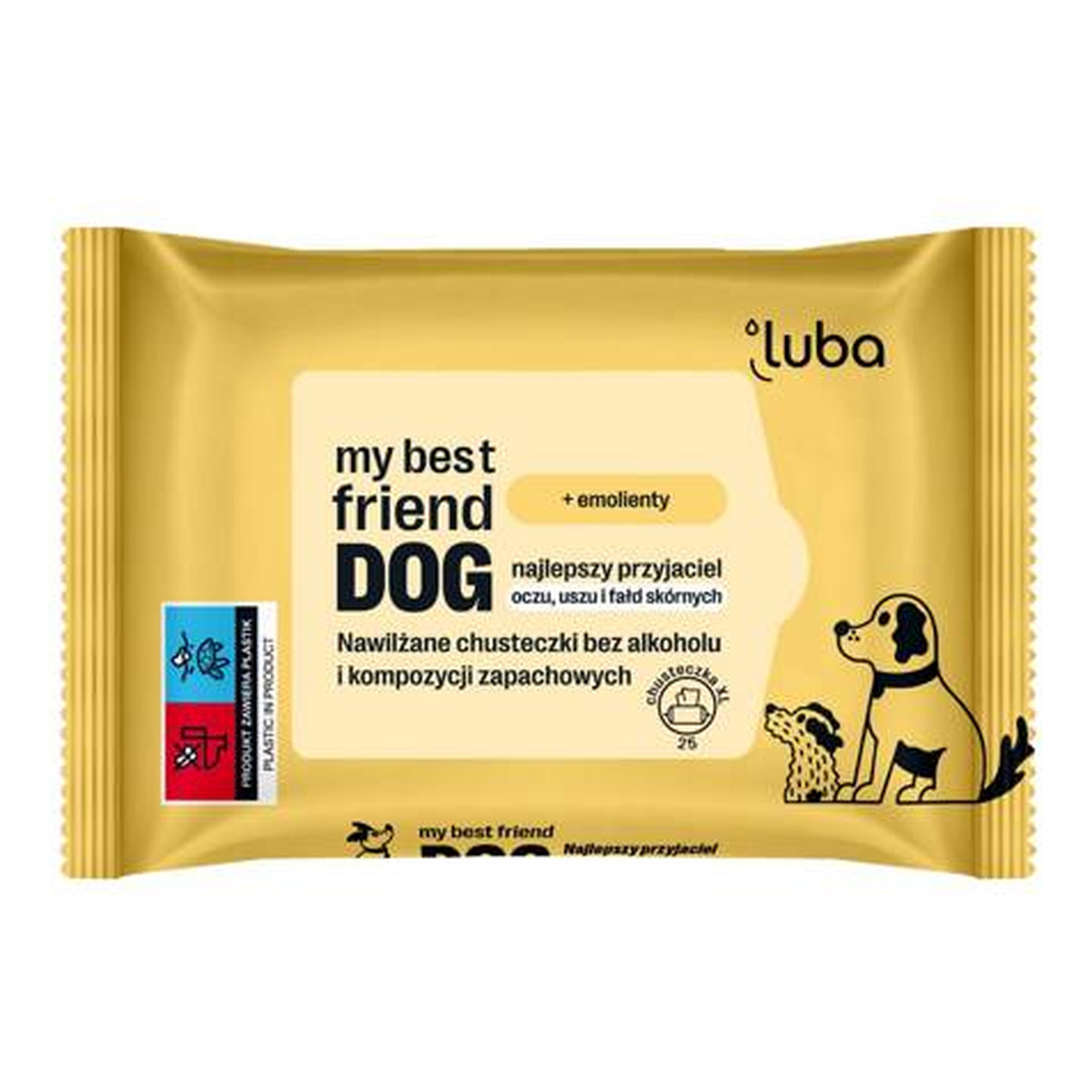 Luba Dog Nawilżane chusteczki do pielęgnacji wrażliwych miejsc 25 szt