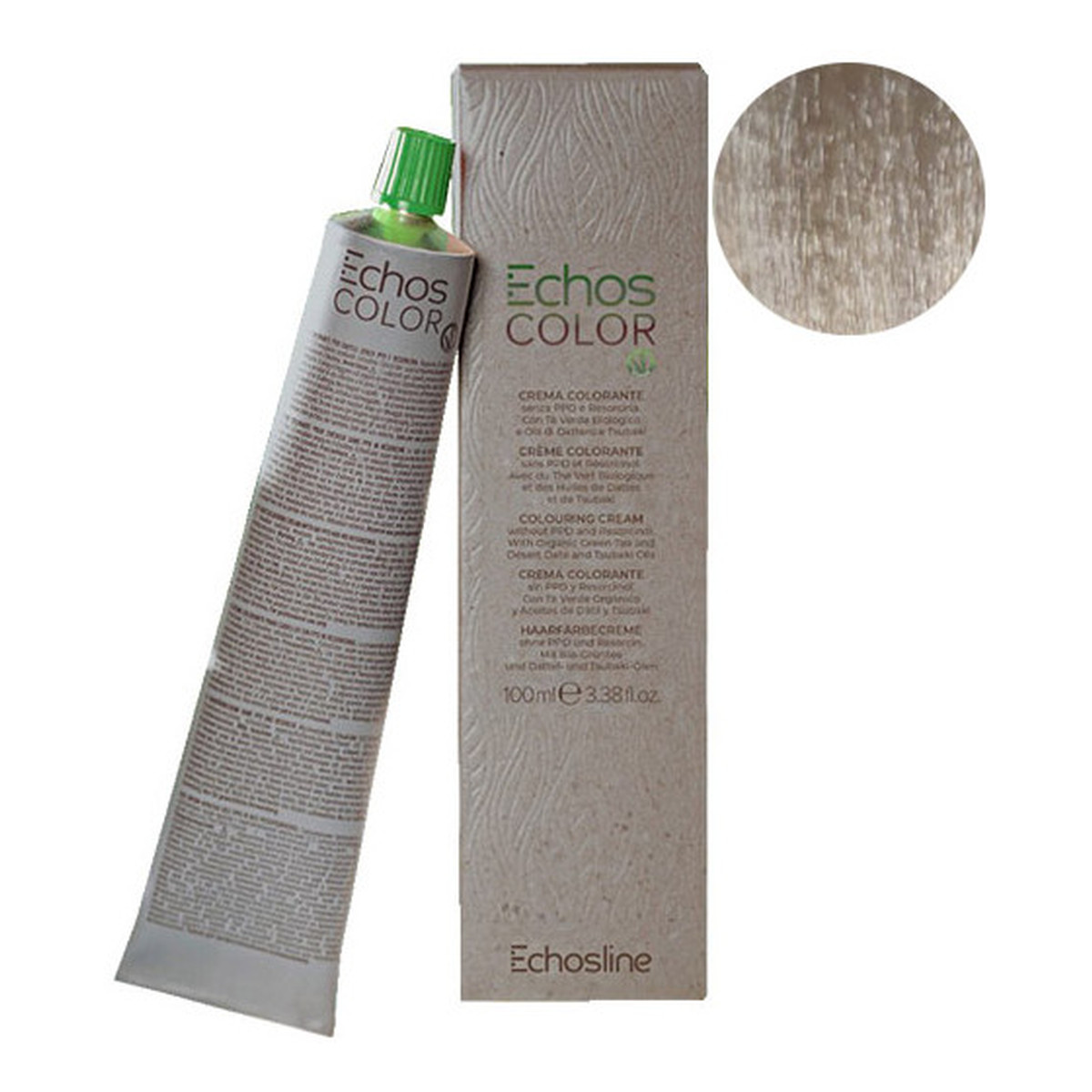 Echosline Echos Color Wegańska farba do włosów Platinum Blond 10.0 Ice 3op.x100ml