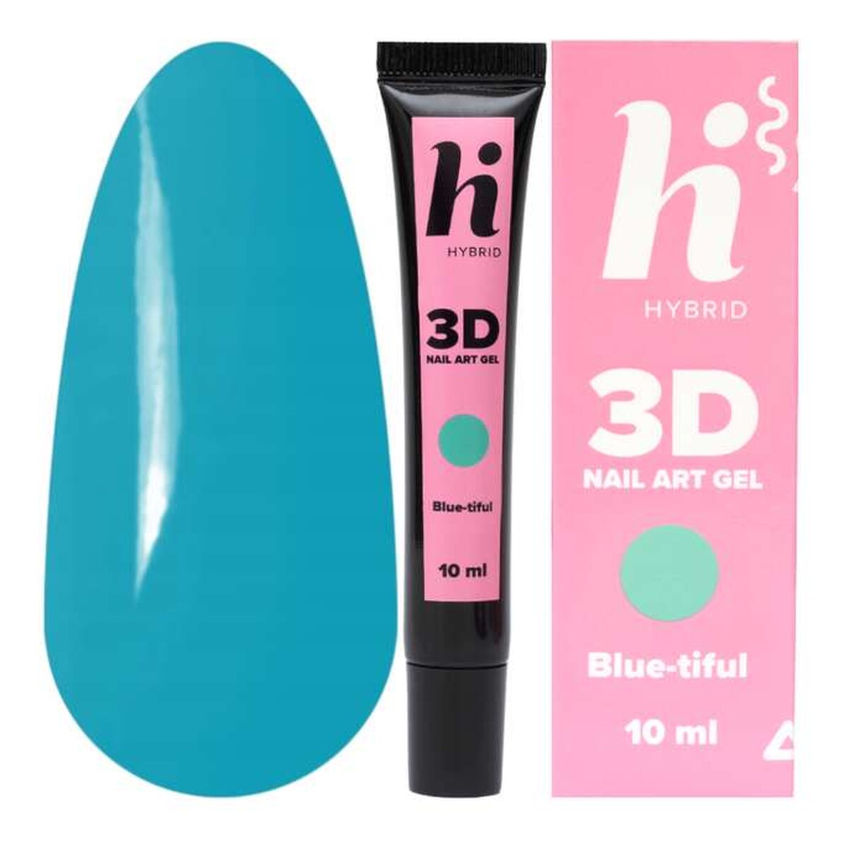 Hi Hybrid Nail Art Żel do zdobień 3d blue-tiful 10ml