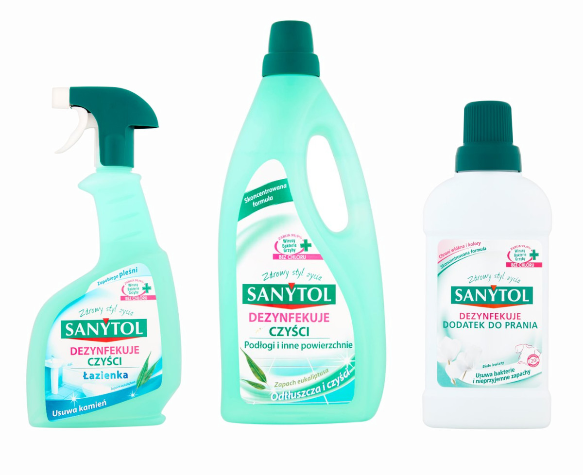 Zestaw do sprzątania i dezynfekcji 1l + 2 x 500ml