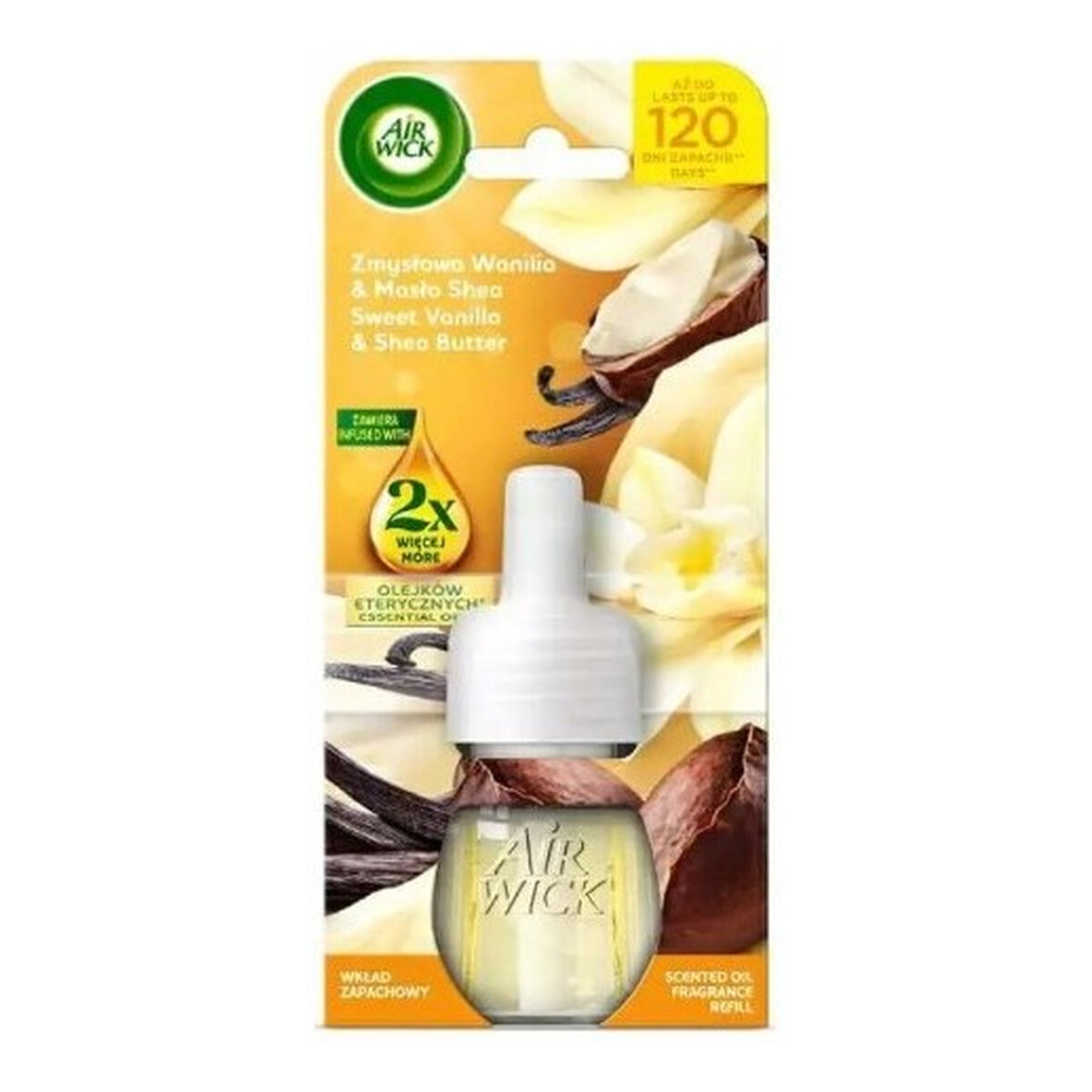 Air Wick Elektryczny Odświeżacz Powietrza Zmysłowa Wanilia & Masło Shea 19ml