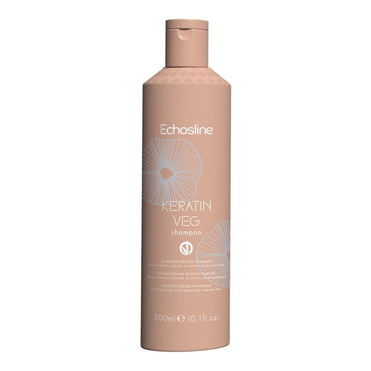 Echosline Keratin veg regenerujący szampon do włosów 300ml