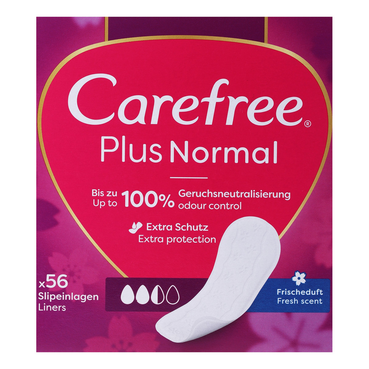 Carefree Plus Original Wkładki higieniczne 56 sztuk