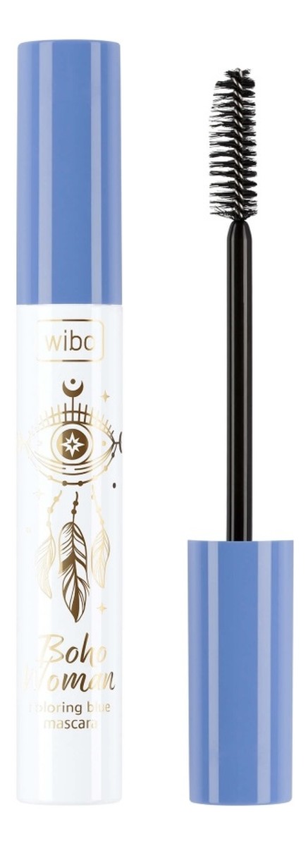 Boho woman coloring mascara kolorowy tusz do rzęs blue