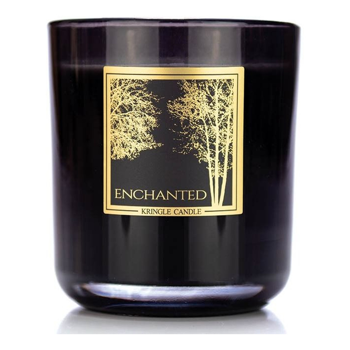 Kringle Candle Black line collection świeca z dwoma knotami enchanted 340g