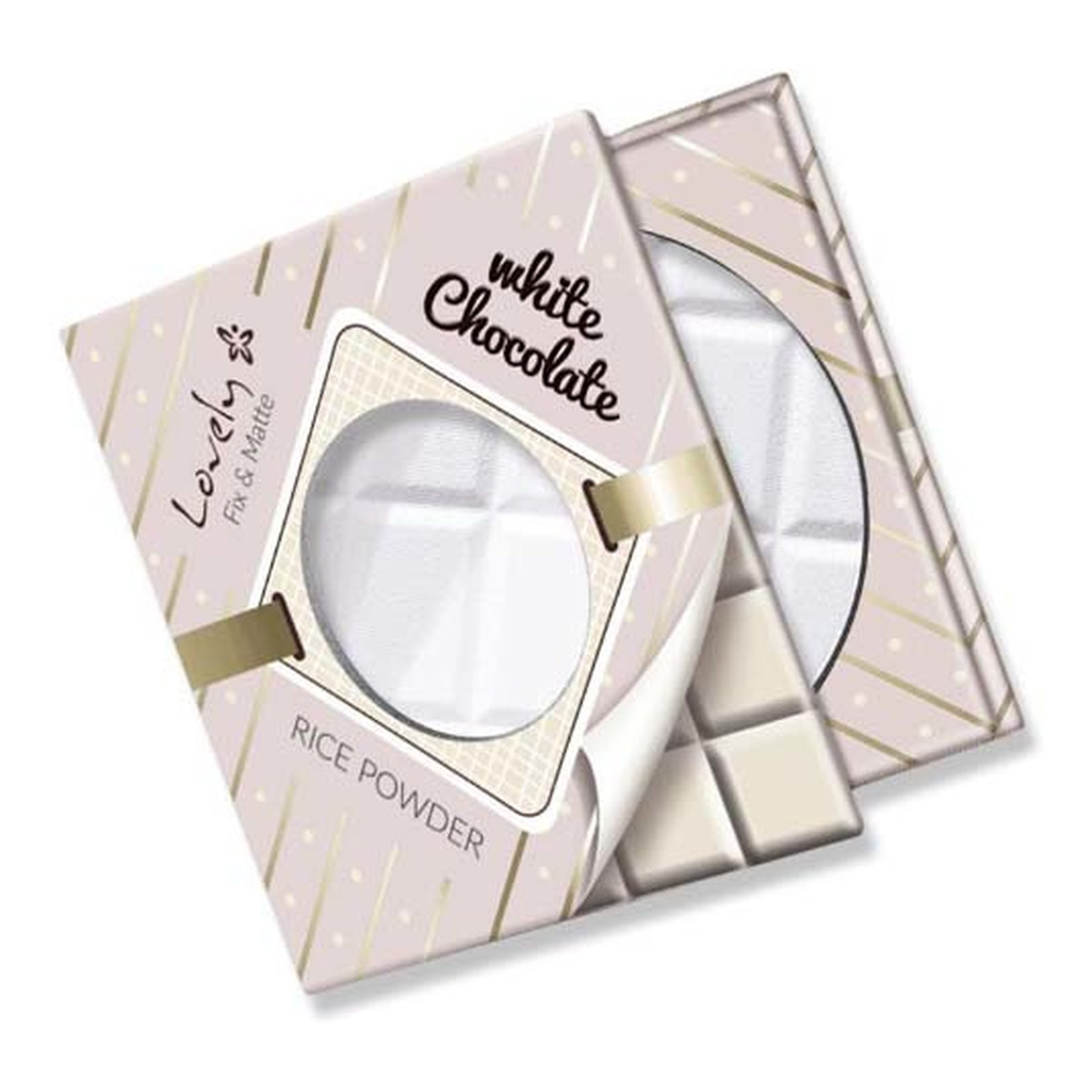 Lovely Fix&Matte Rice Powder Puder ryżowy White Chocolate 9g