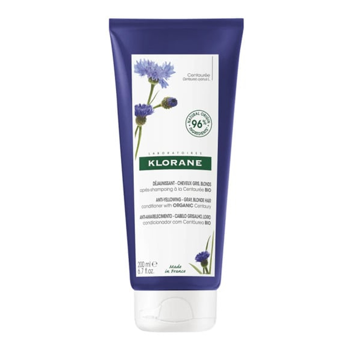 Klorane Odżywka do włosów niwelująca żółte odcienie 200ml