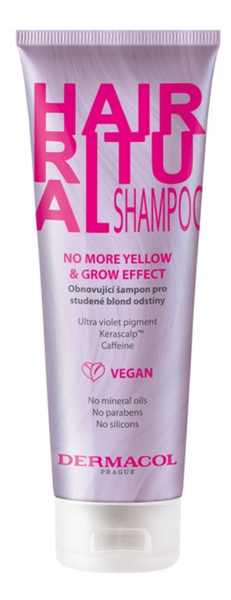 Hair ritual shampoo szampon do włosów no more yellow & grow effect