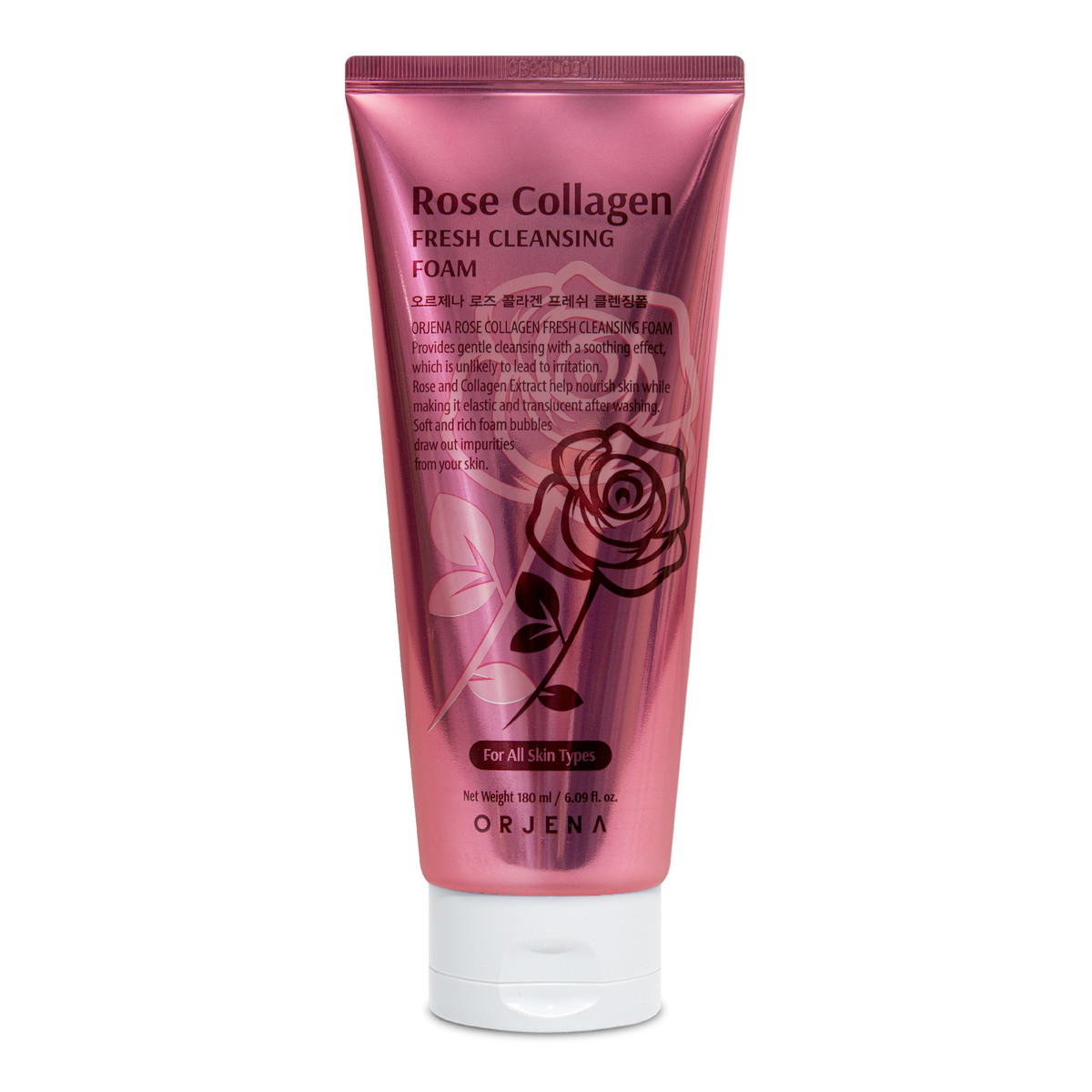 Orjena Rose Collagen Pianka do mycia twarzy 180ml