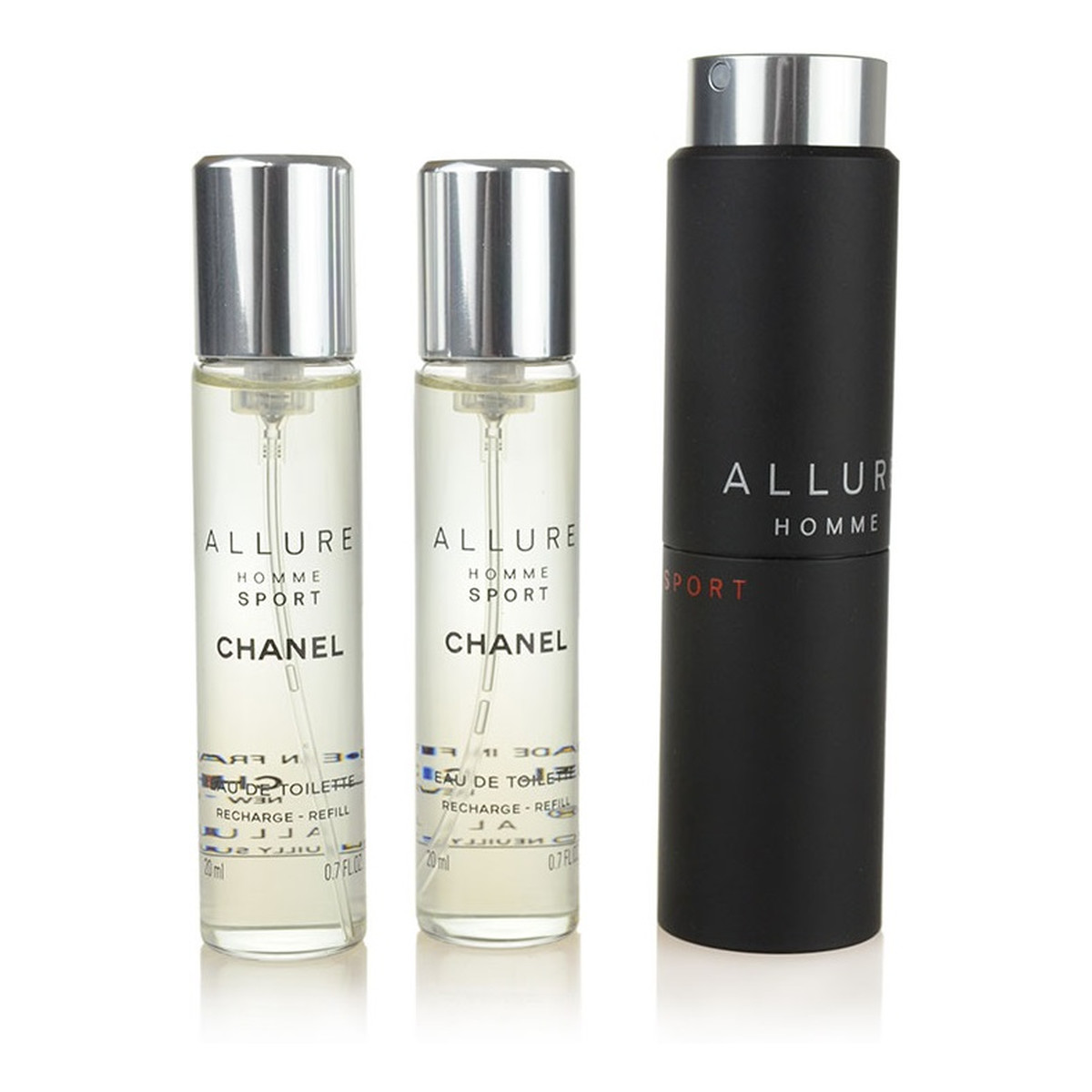 Chanel Allure Homme Sport woda toaletowa dla mężczyzn 1x spray + 2x wkład 60ml