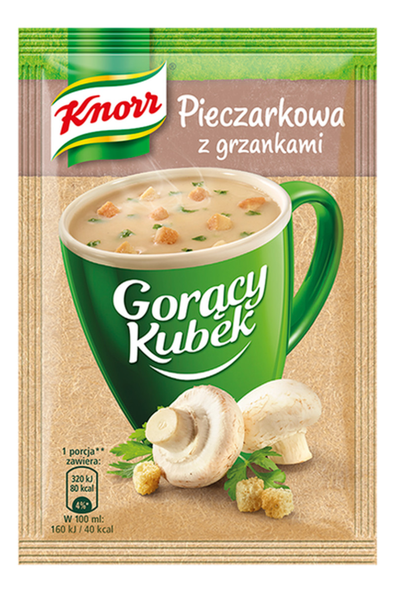 Pieczarkowa z grzankami