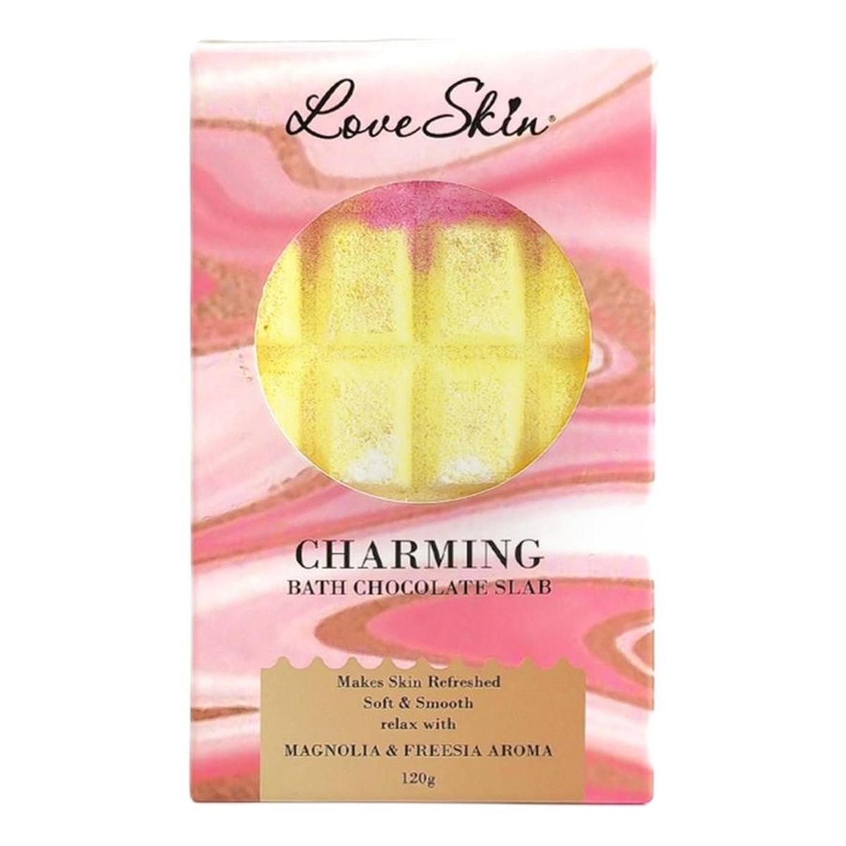 Love Skin Bath chocolate slab czekolada do kąpieli charming 120g