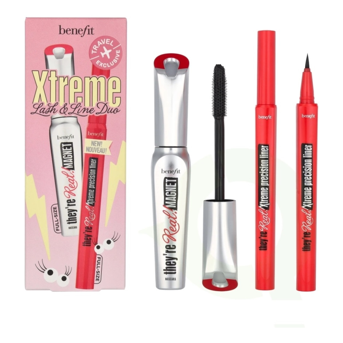 Benefit Xtreme Lash Line Duo Zestaw ekstremalnie wydłużający tusz do rzęs 9g + eyeliner w pisaku 0.35ml