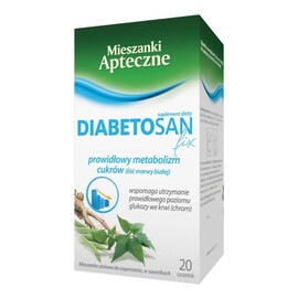 Diabetosan fix prawidłowy metabolizm cukrów suplement diety w formie herbatki ziołowej 20 saszetek