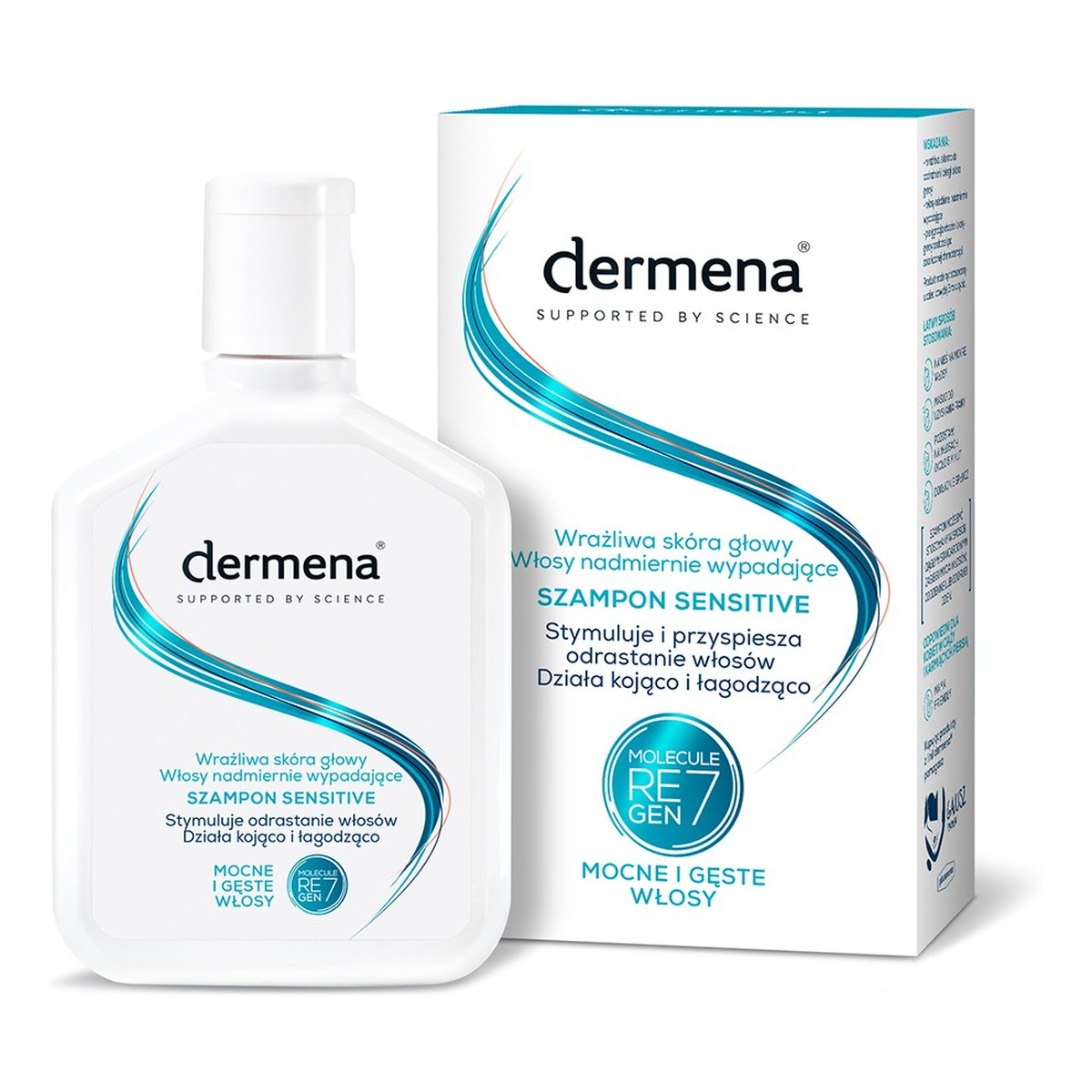 Dermena Hair Care Sensitive Szampon do wrażliwej skóry głowy, hamujący wypadanie włosów 200ml