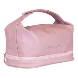 Soft pink kosmetyczka torebka z organizerem