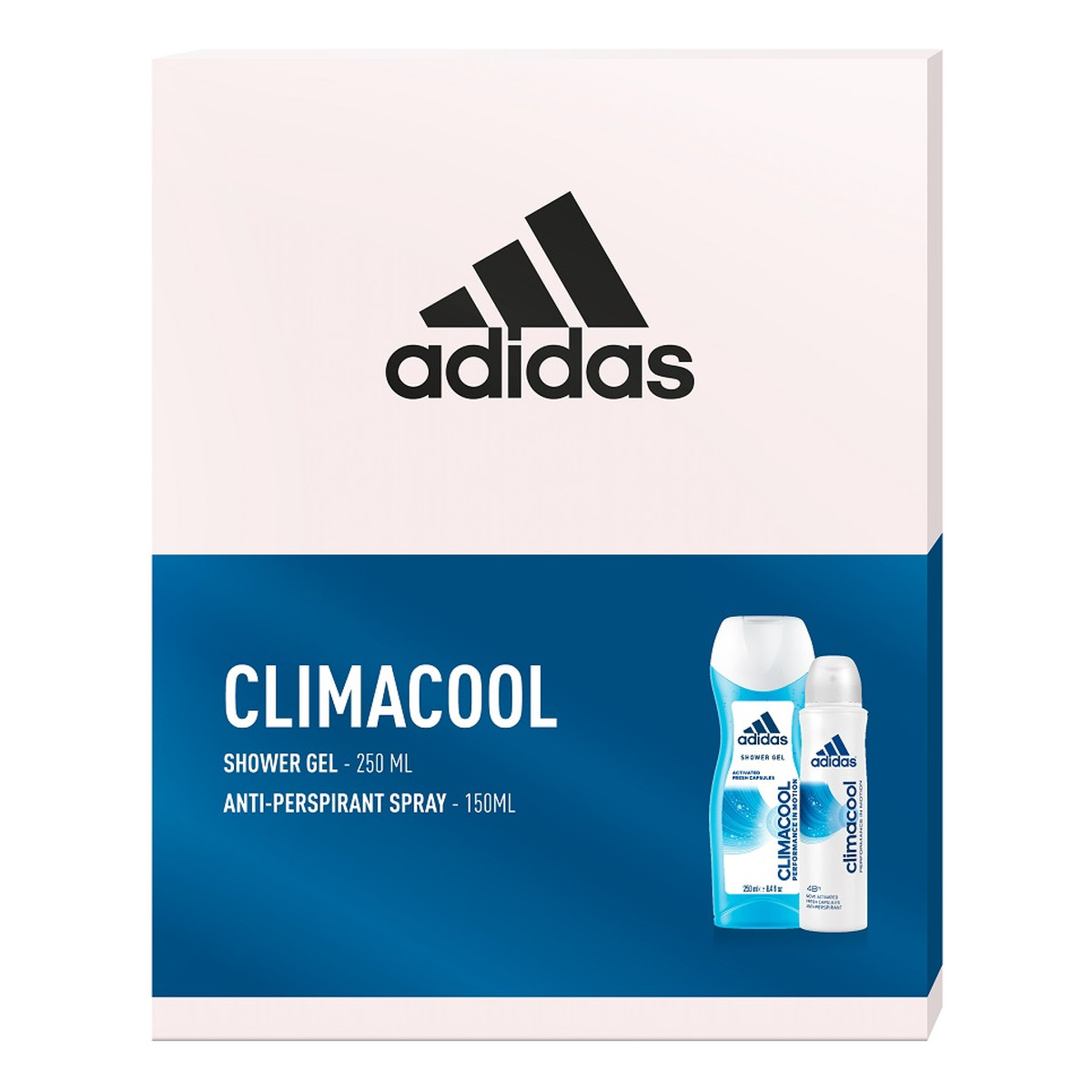 Adidas Climacool Woman Zestaw antyperspirant spray 150ml + żel pod prysznic 250ml