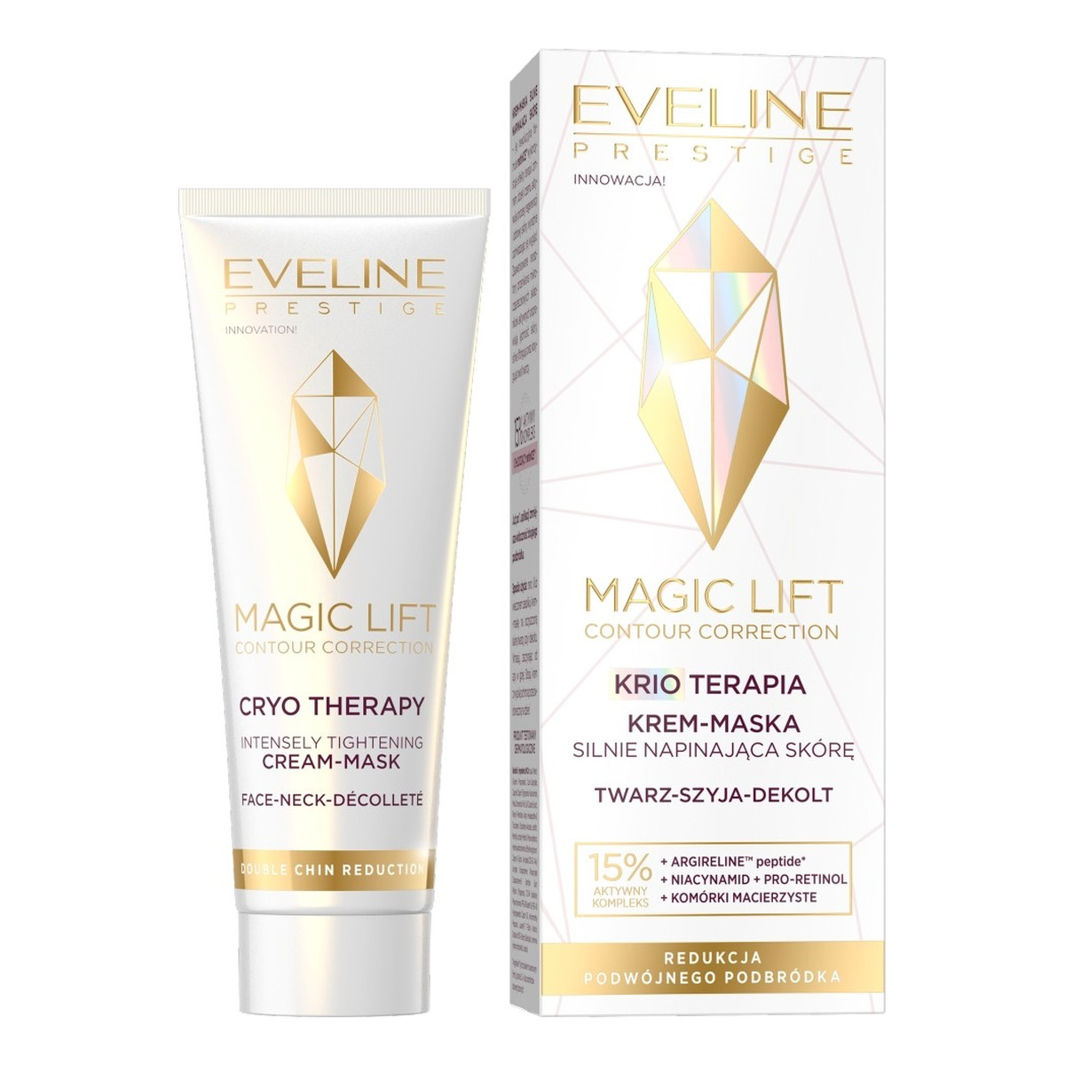Eveline Magic Lift Contour Correction Krio Terapia Krem-maska silnie napinająca skórę (twarz,szyja,dekolt) 50ml