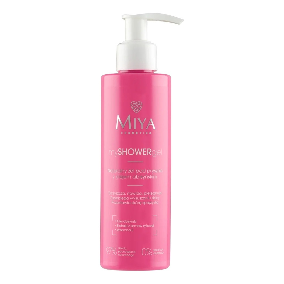 Miya Cosmetics MySHOWERgel naturalny Żel pod prysznic z olejem abisyńskim 190ml