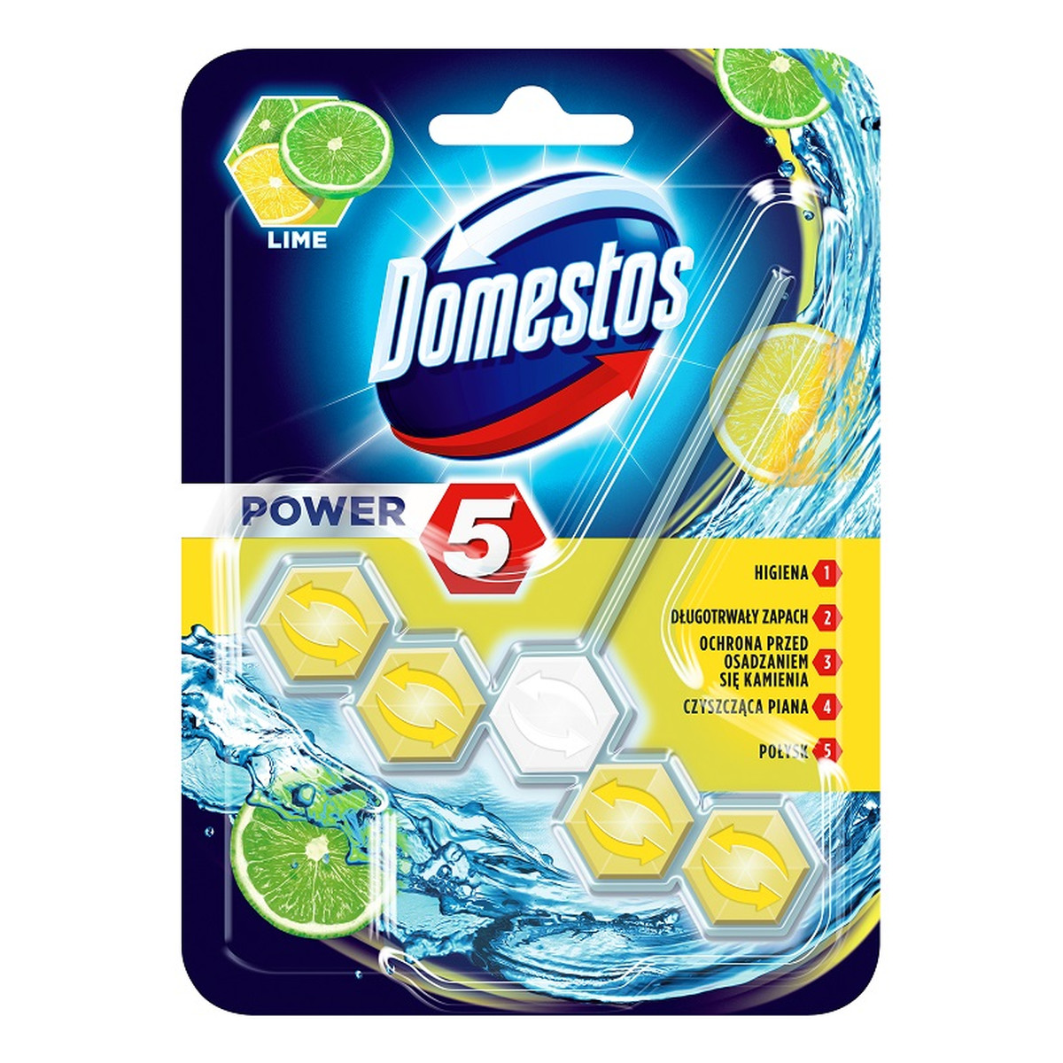 Domestos Power 5 kostka toaletowa Lime 55g