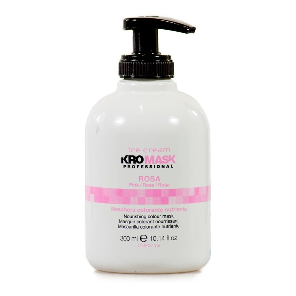 Inebrya Ice Cream Kromask Professional Rosa maska do włosów po koloryzacji Pink 300ml