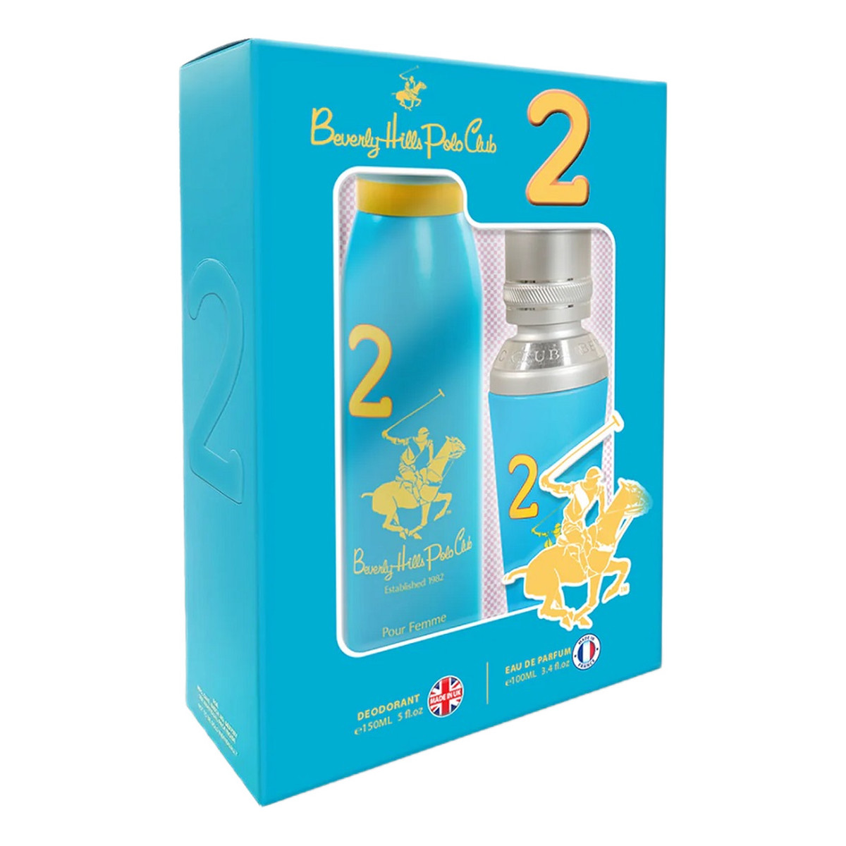 Beverly Hills Polo Club Women Two Zestaw woda perfumowana spray 100ml + dezodorant spray 150ml