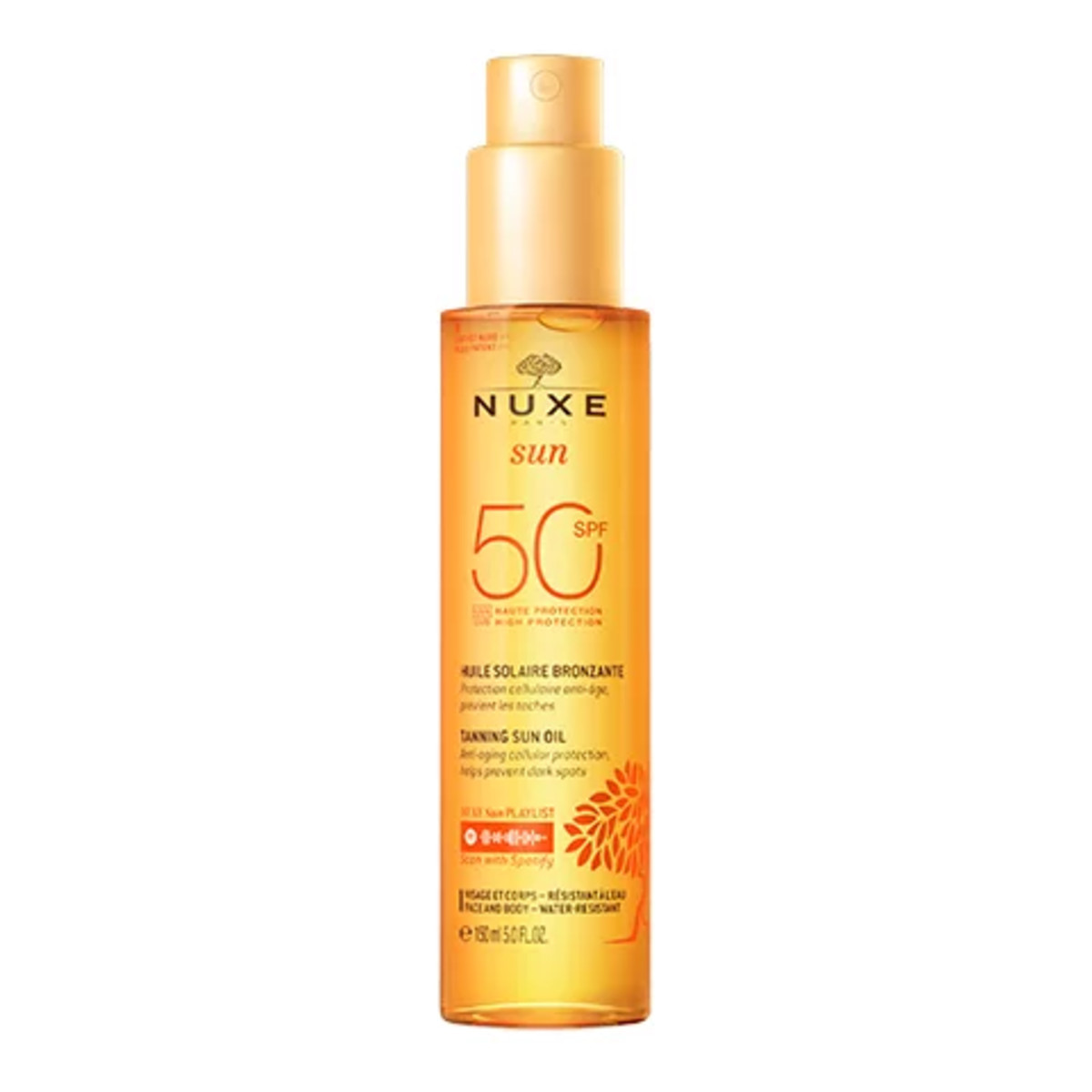 Nuxe Sun Olejek do opalania twarzy i ciała SPF50 150ml