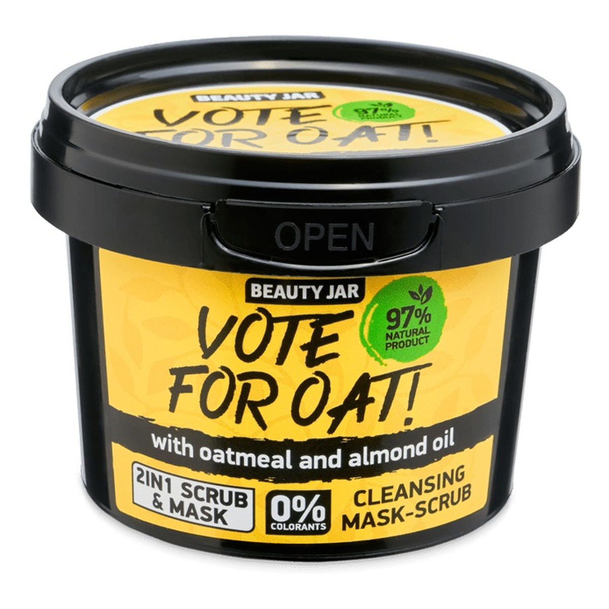Beauty Jar Vote For Oat! Oczyszczająca maska peelingująca do twarzy 120g
