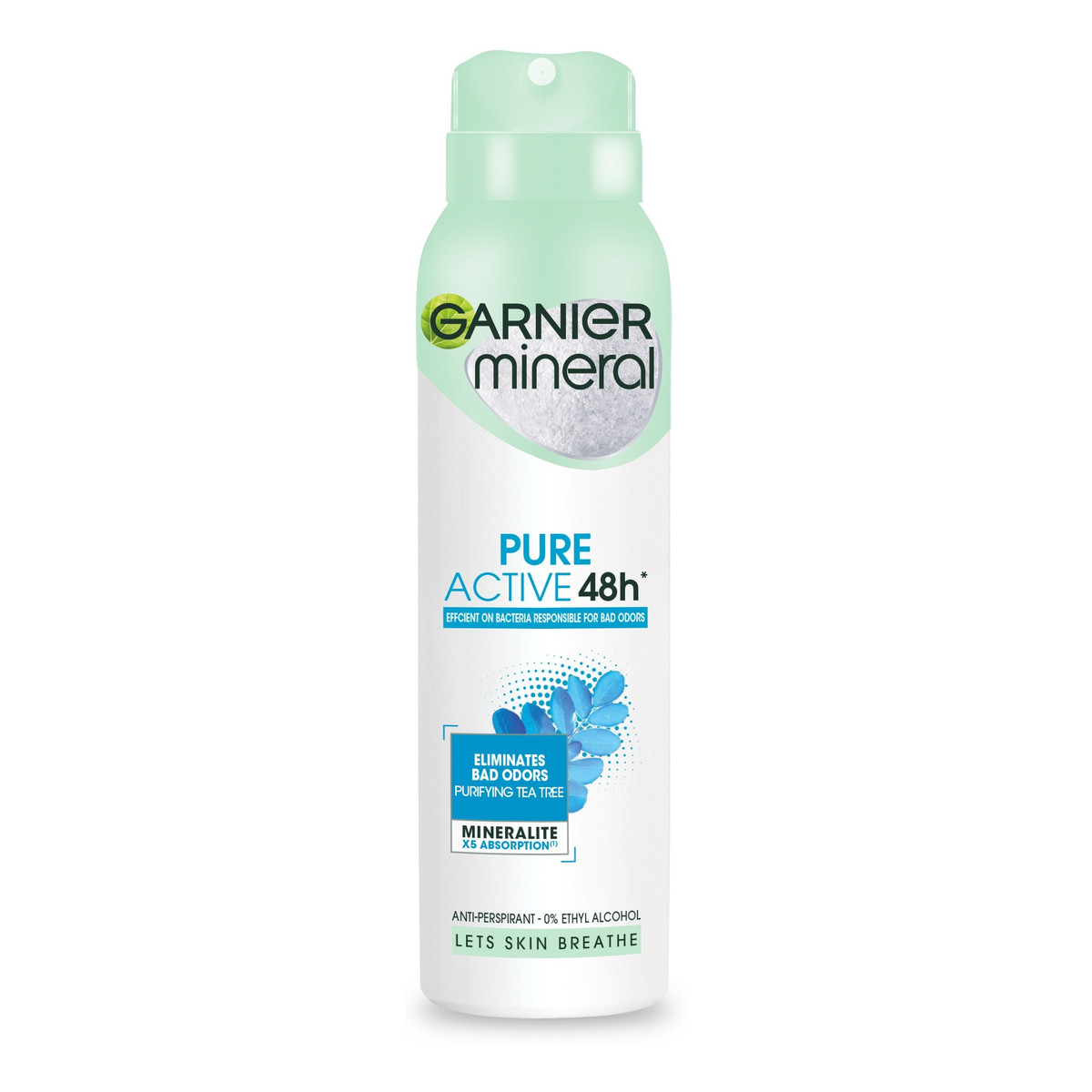 Garnier Mineral Dezodorant spray Pure Active 48h - Efficient On Bacteria 150ml