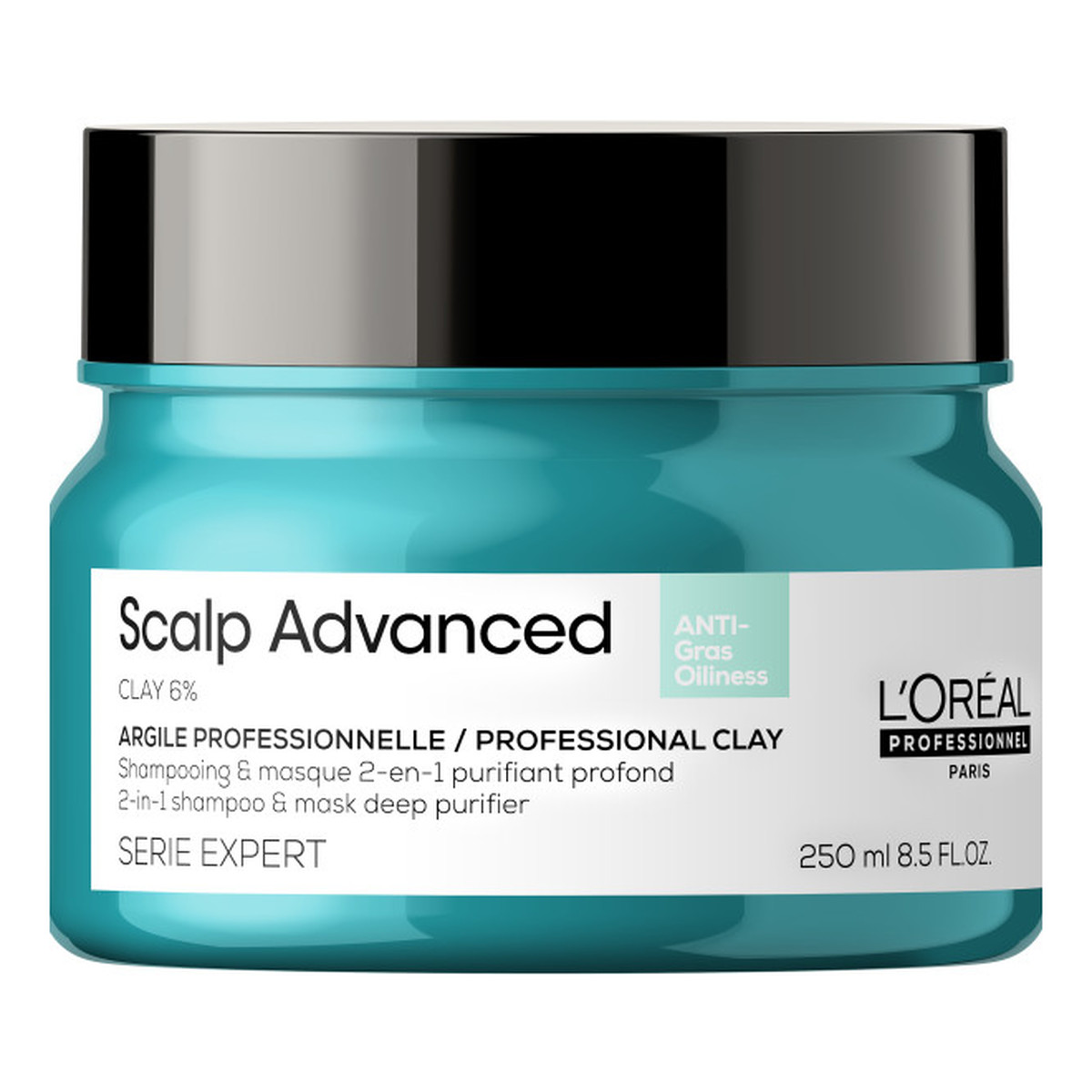 L'Oreal Paris Serie expert scalp advanced 2-in-1 deep purifier clay maska oczyszczająca z glinką 2w1 250ml