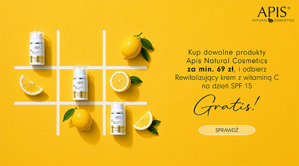 Zakupy Apis za min. 69zł | Krem rewitalizujący z Vit C spf15 w prezencie
