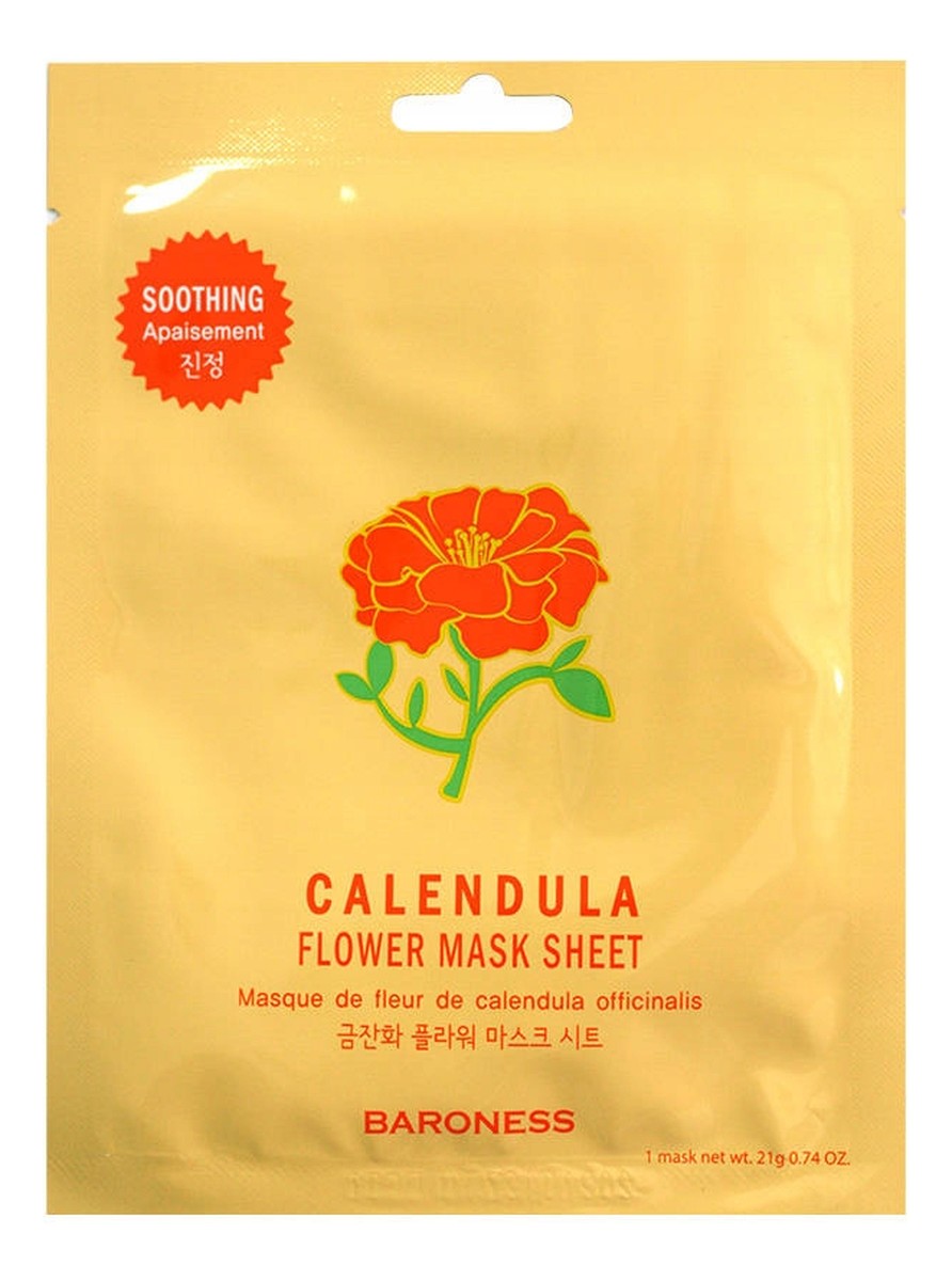 Calendula Maska z Ekstraktem z Nagietka