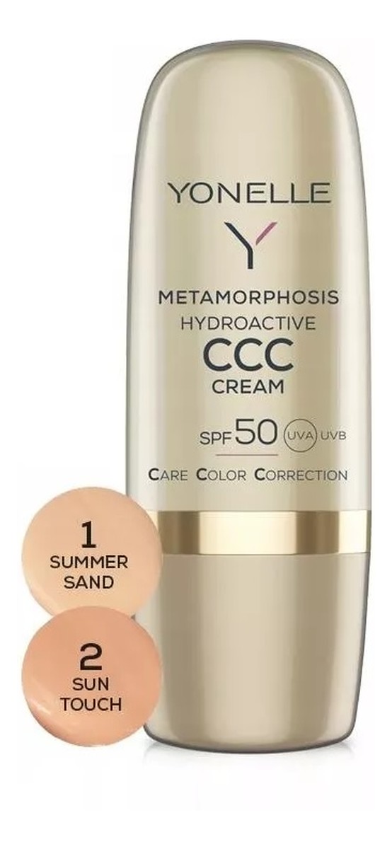 Cream SPF50 hydroaktywny Krem koloryzujący do twarzy