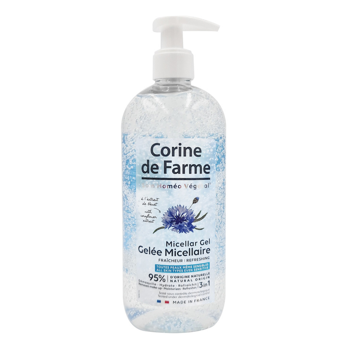 Corine De Farme Odświeżający HBV Żel Do Mycia Twarzy Micelarny 500ml