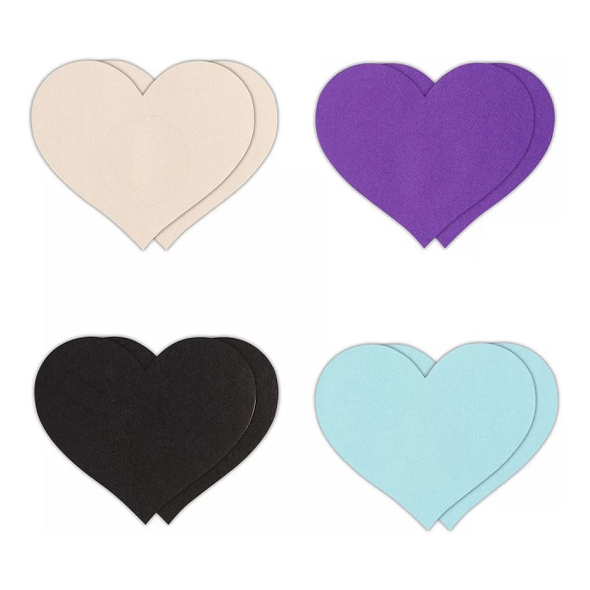 NS Novelties Pretty pasties nakładki na biust heart 4 pary