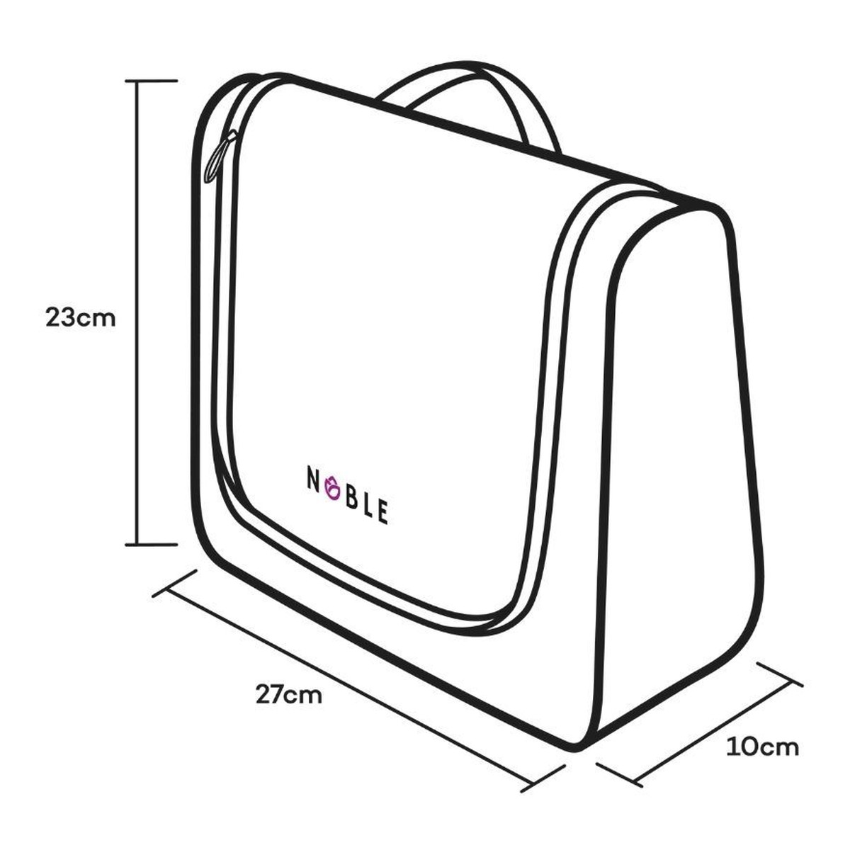 Noble Lily Damska kosmetyczka-kuferek L004